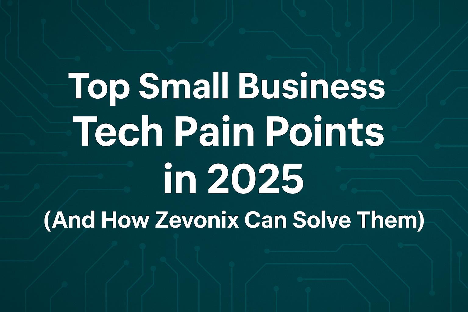 Top Trending SMB IT Pain Points in 2025 (And How Zevonix Can Solve Them)
