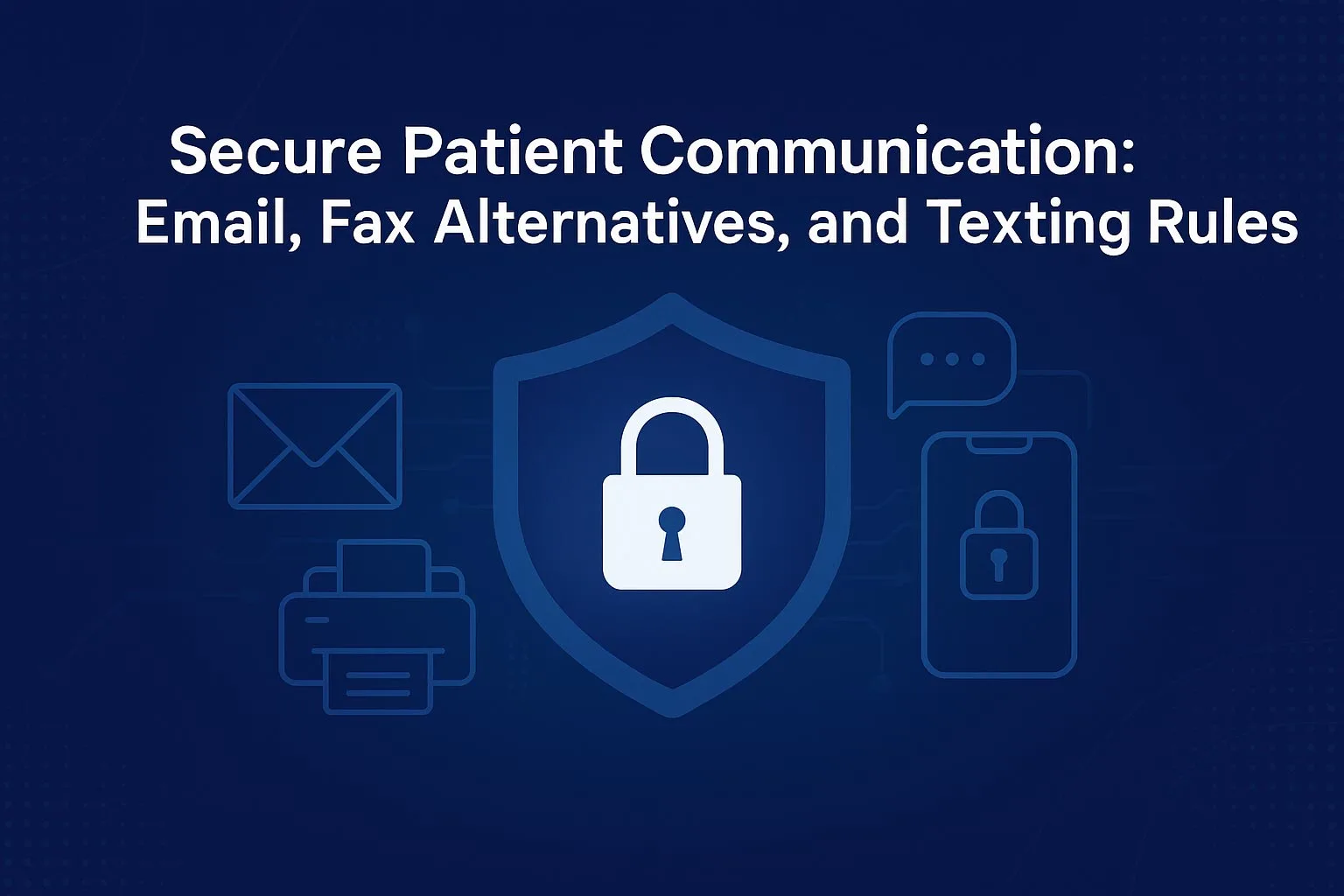Secure Patient Communication: Email, Fax Alternatives, and Texting Rules
