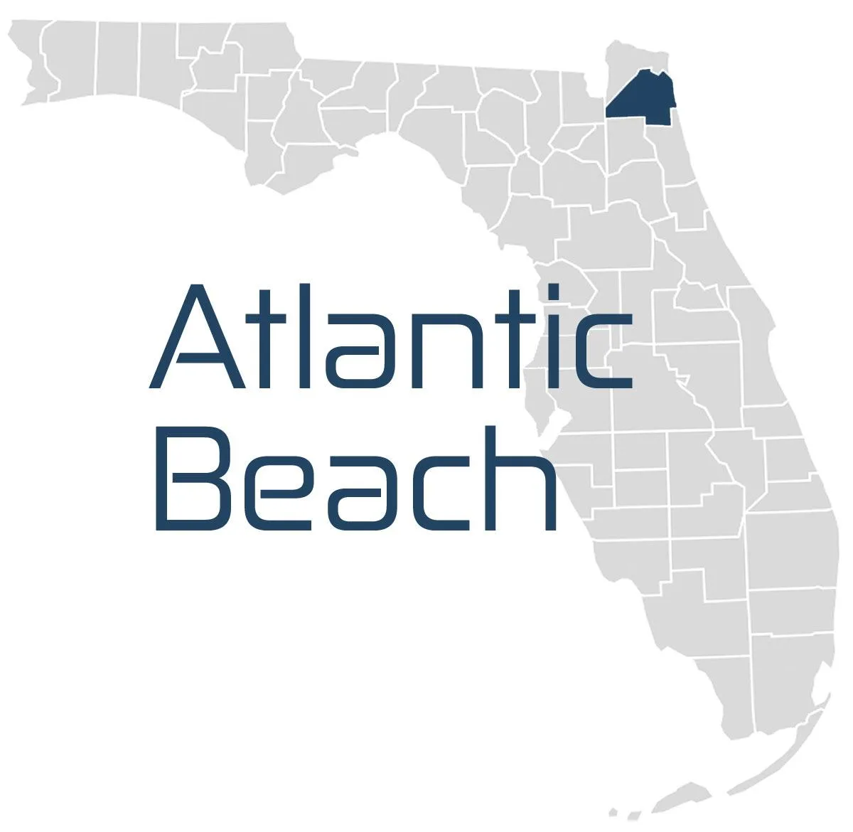 A map of Atlantic Beach IT Services