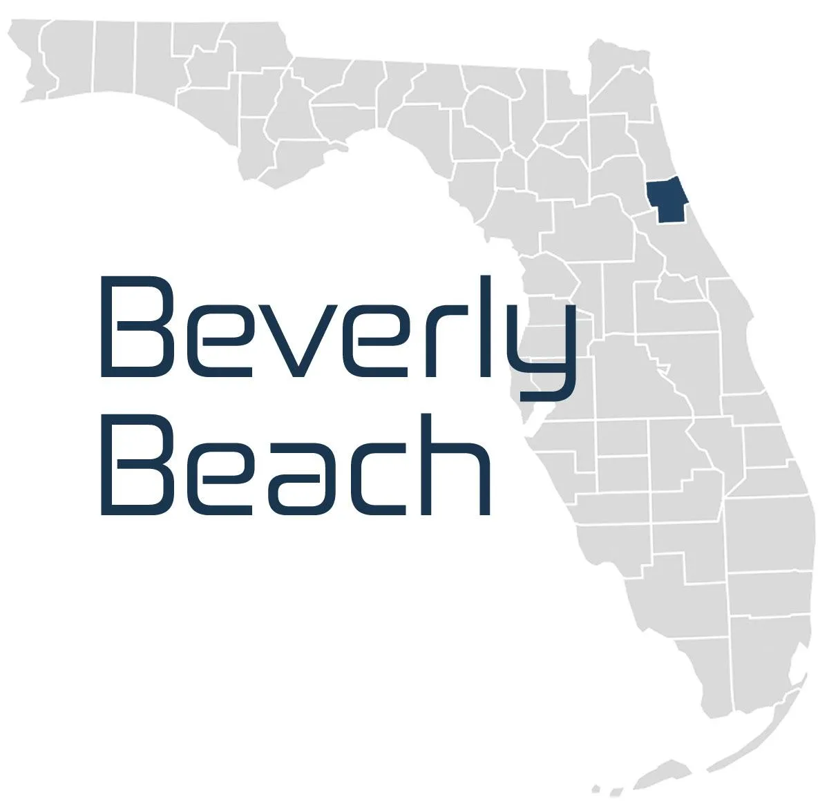 A map of Beverly Beach IT Services