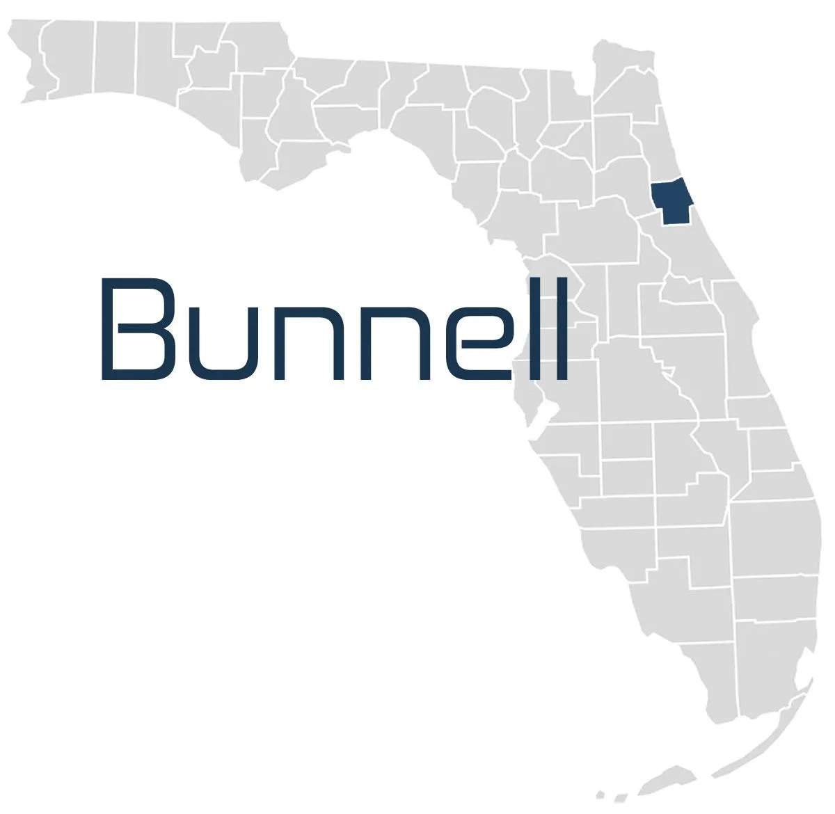 A map of Bunnell IT Services