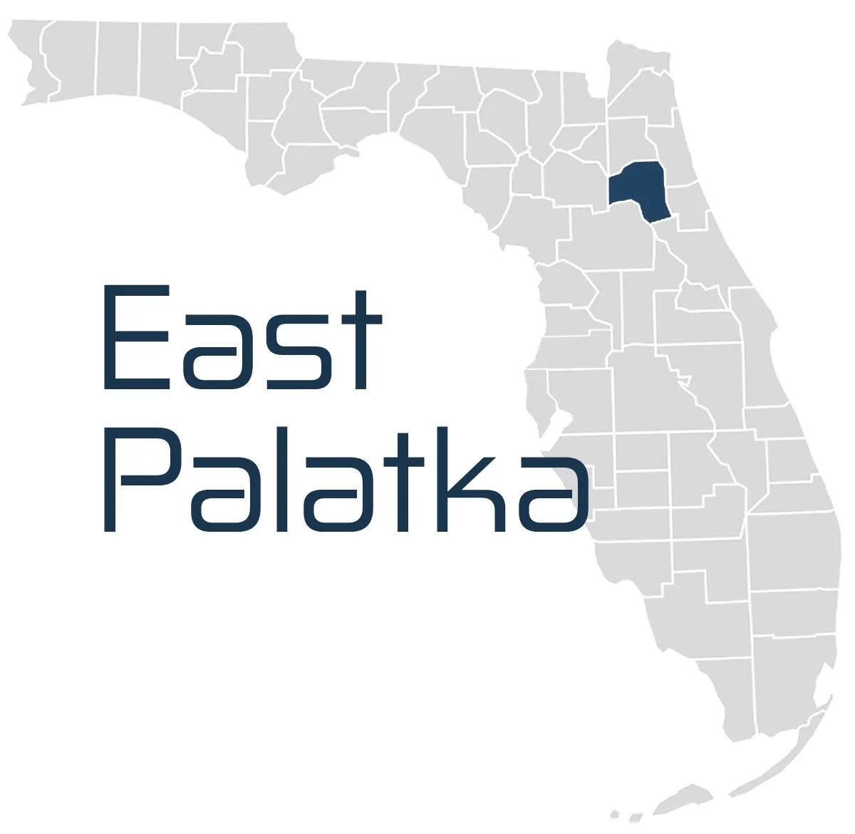 A map of East Palatka IT Services