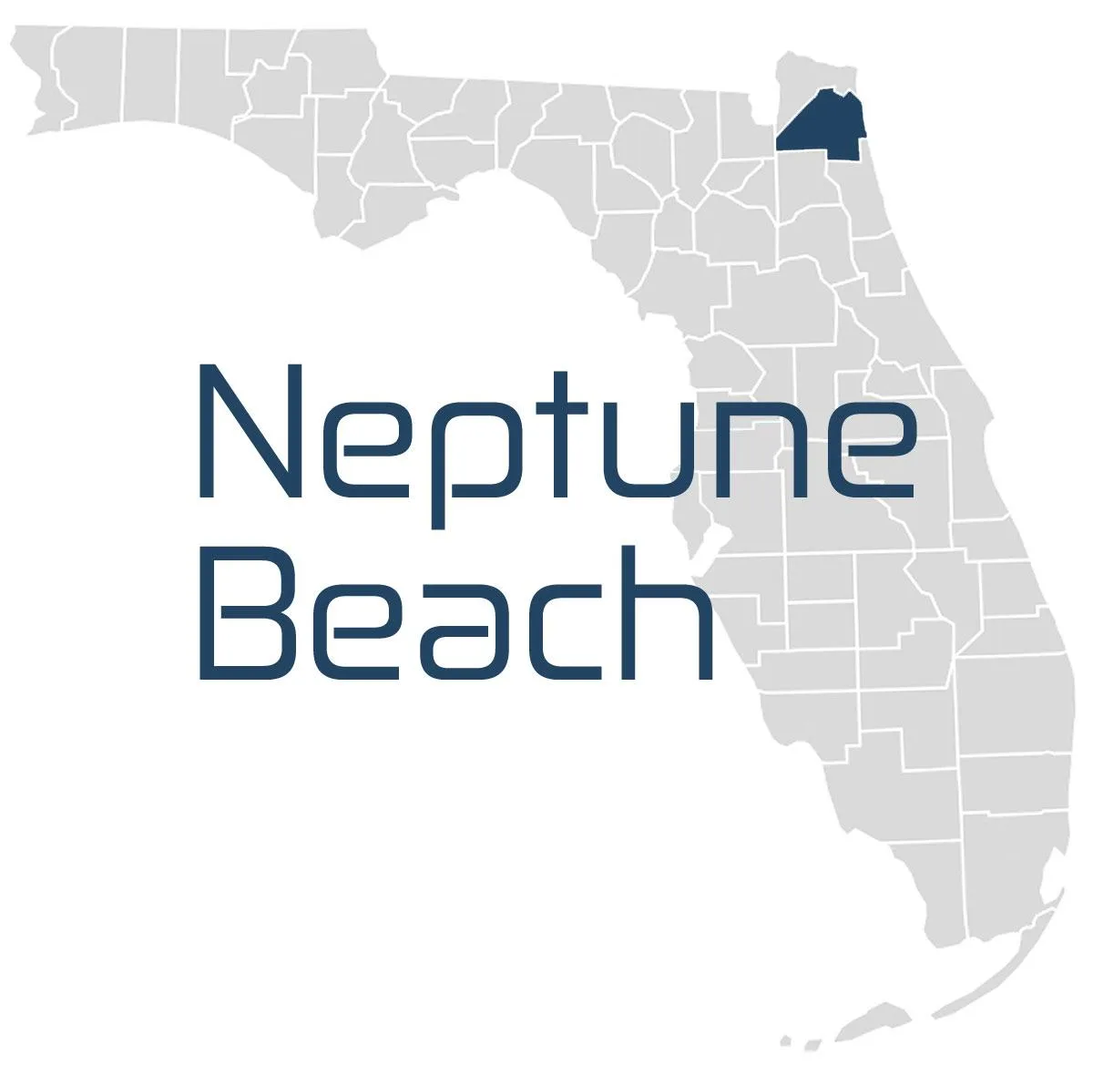 A map of Neptune Beach IT Services