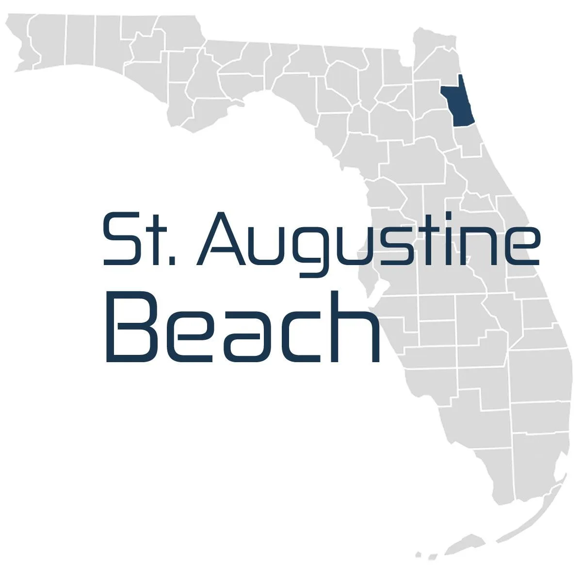 A map of St Augustine Beach IT Services