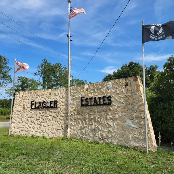 Flagler Estates stone sign