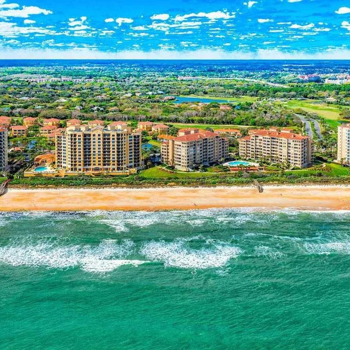 The beach in Palm Coast Florida