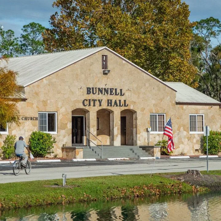 The old Bunnell Florida City Hall