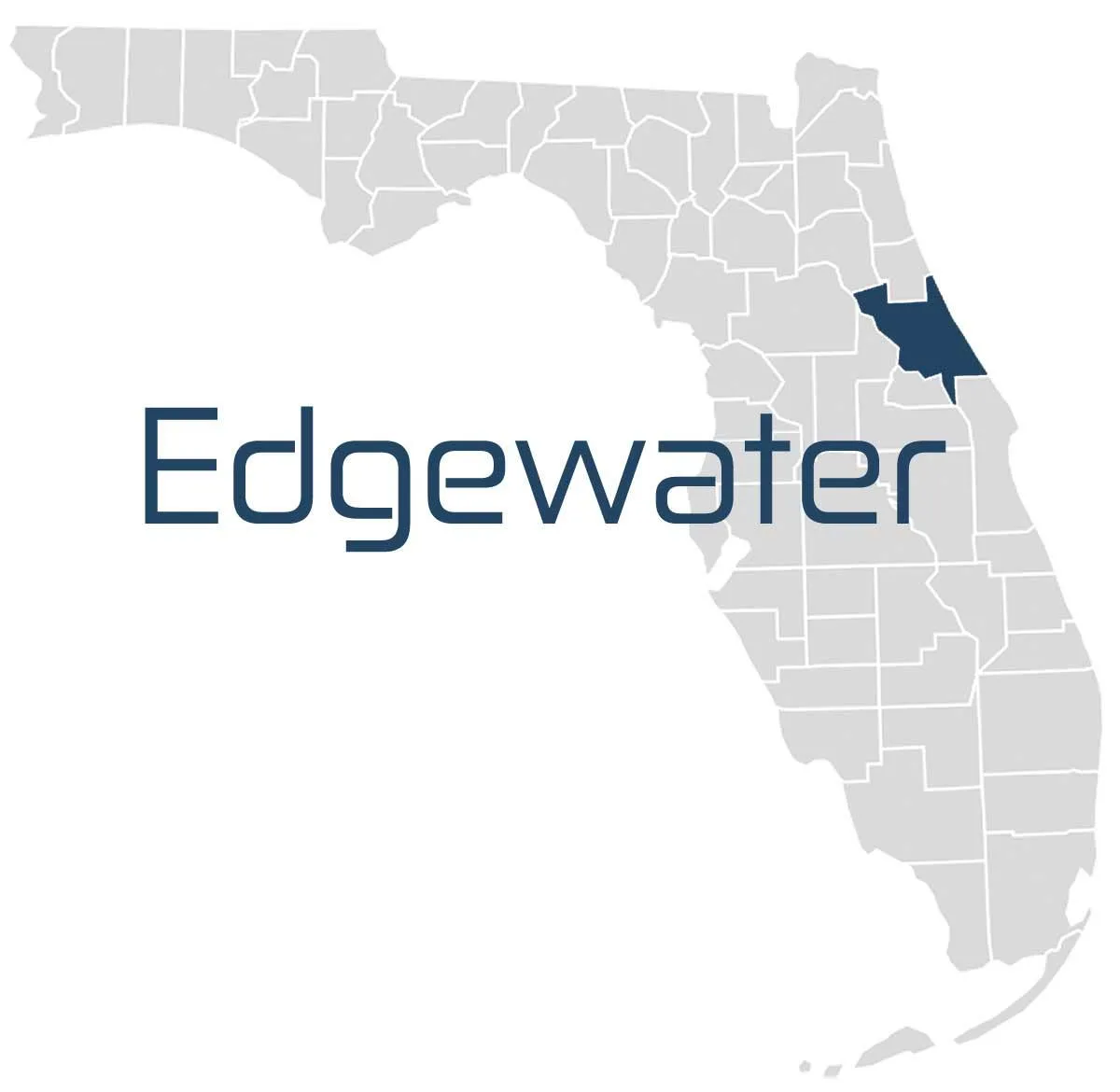 A map of Edgewater IT Services