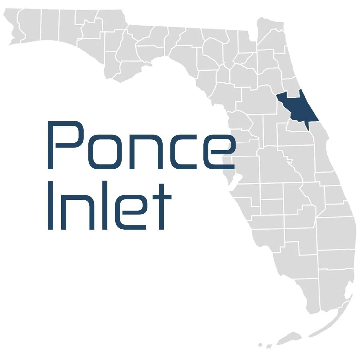 A map of Ponce Inlet IT Services Florida