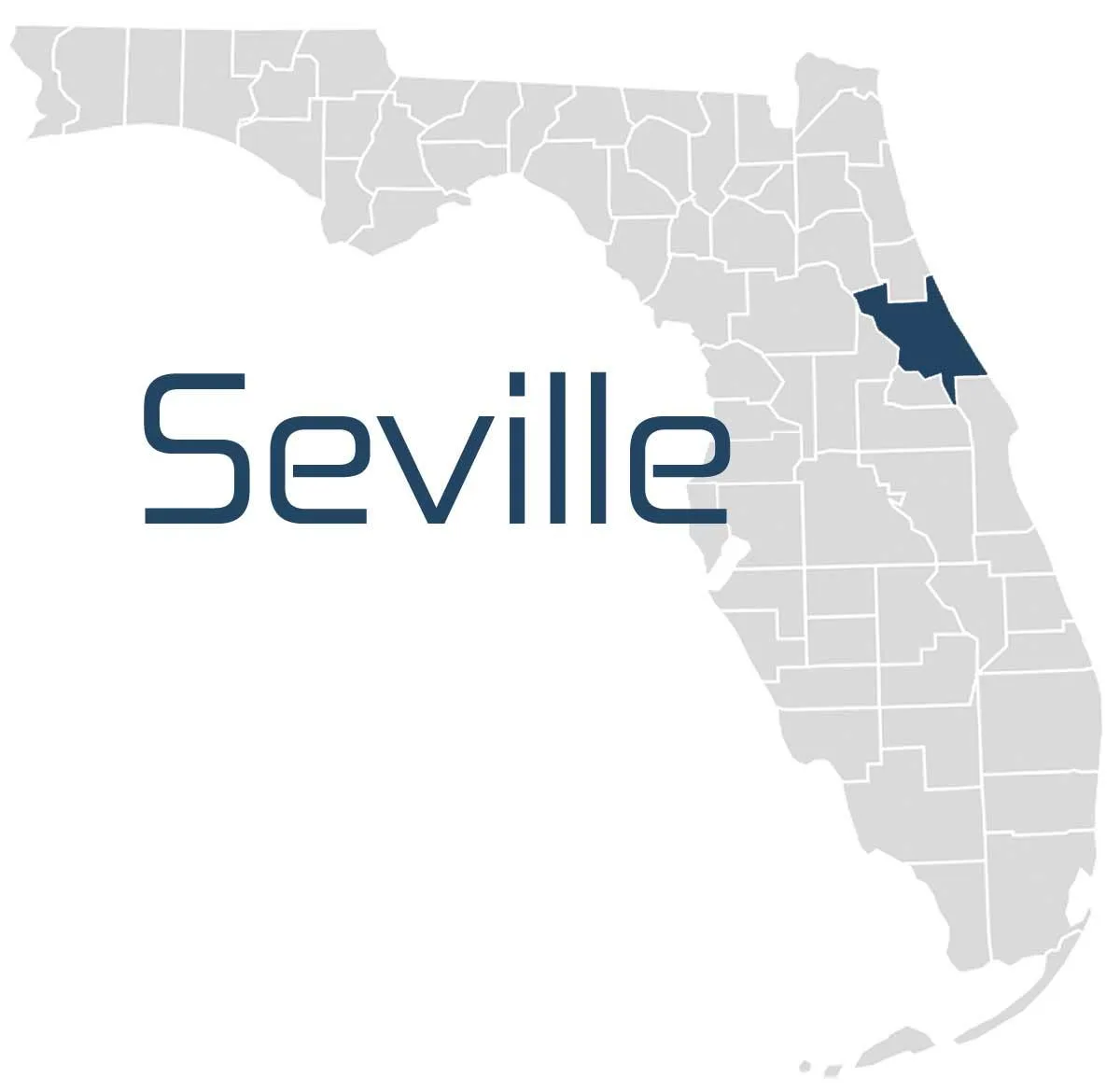 A map of Seville IT Services Florida