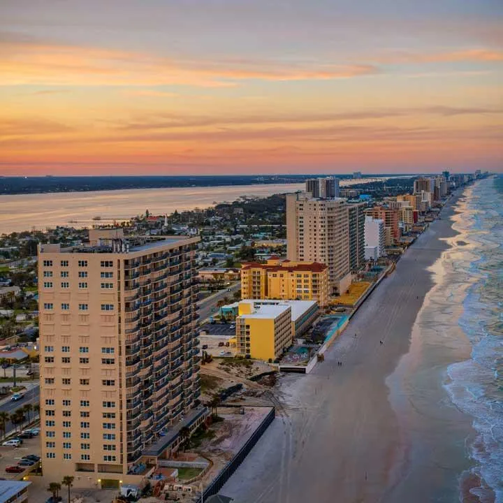 South Daytona Beach Sky Line At The Beach