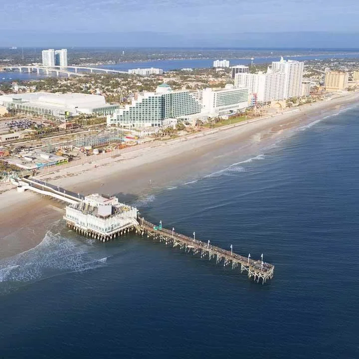 The skyline of Daytona Beach Florida