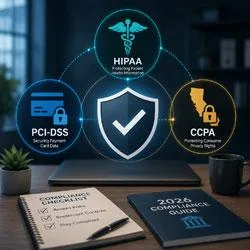 Which Compliance Rules Apply To Your Business? A 2026 Guide To Hipaa, Pci-Dss And Ccpa - Confused About Small Business Compliance - Zevonix Confused about small business compliance? This 2026 guide explains which HIPAA, PCI-DSS and CCPA rules apply to you and how to stay audit-ready. Read now.